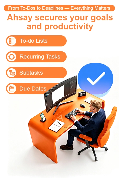 Ahsay Google Tasks backup secures customers' goals and productivity: backup To-do lists, Sub-tasks, Due Dates & Recurring Tasks