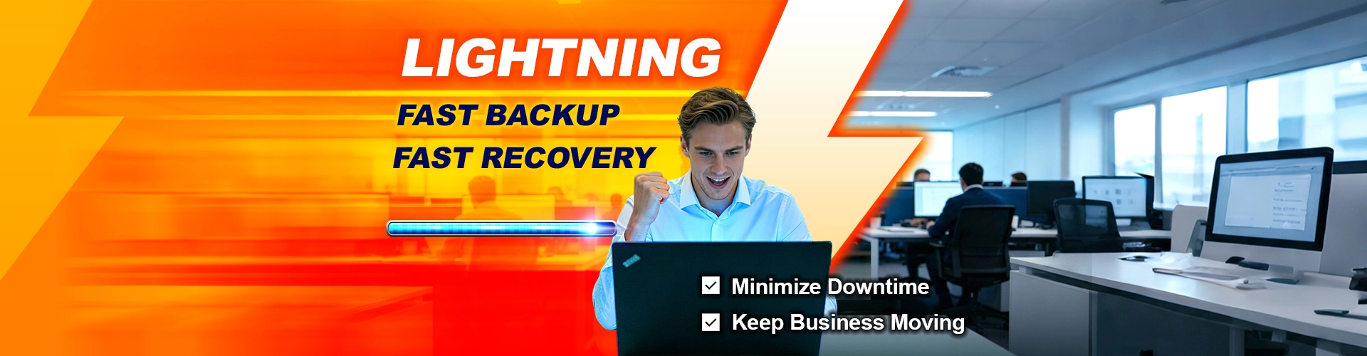 Ahsay user satisfied with and appreciate Ahsay's Lightning, Fast Backup, and Fast Recovery services.