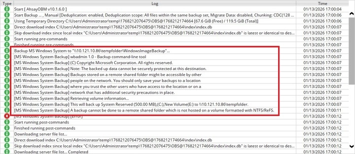 Error on Network Drive