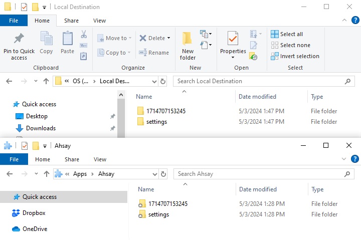 Dropbox folder