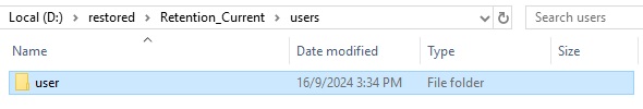 Recover User Data