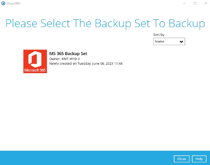 backupset