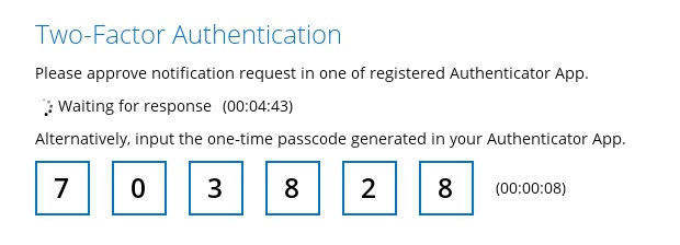 Log in with 2FA