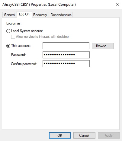 Set up dedicated AhsayCBS instance