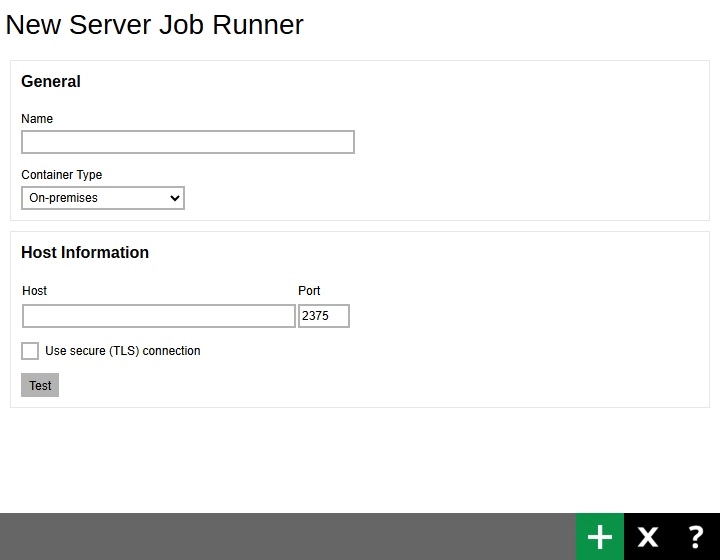 New Server Job Runner