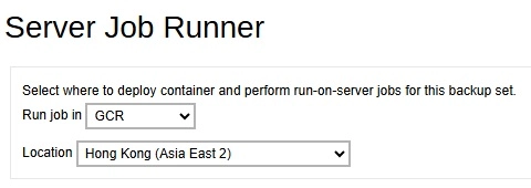 Server Job Runner Location