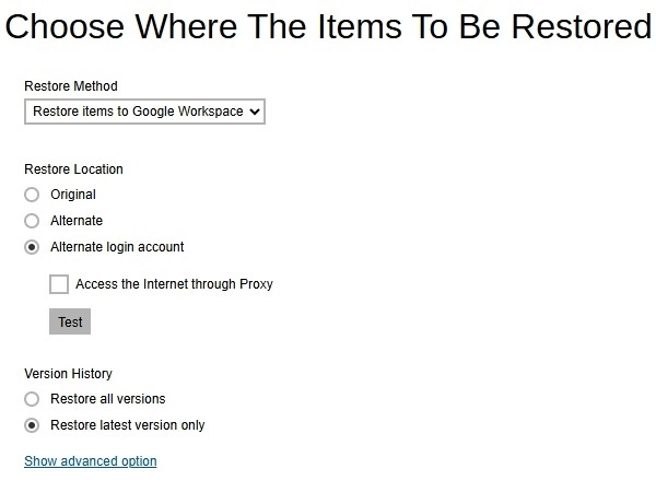 Alternate login account