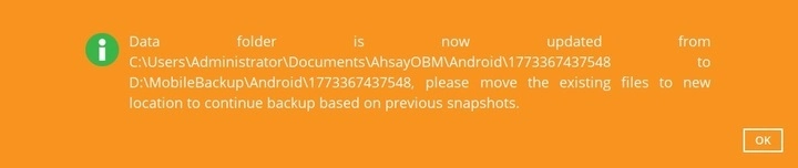 Confirmation Message