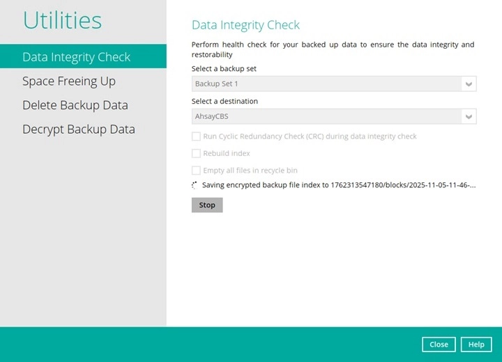 Data Integrity Check