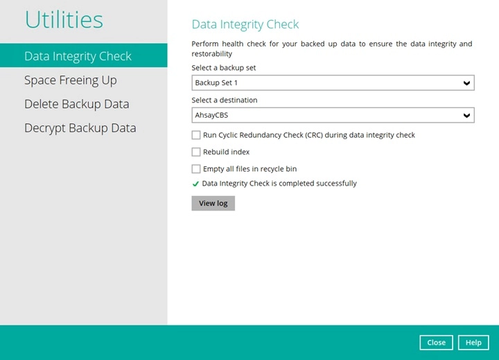 Data Integrity Check