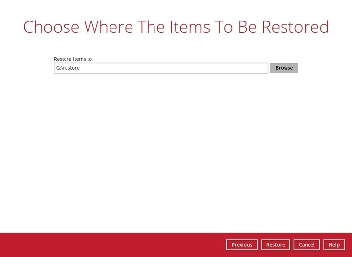 Restore Location