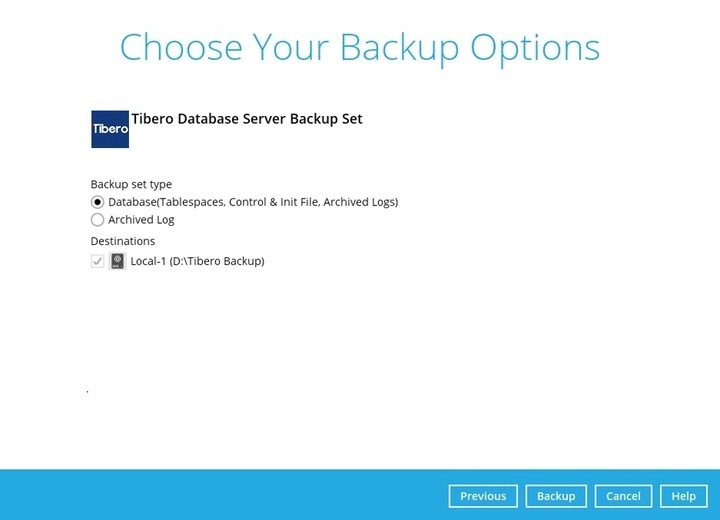 Backup Options