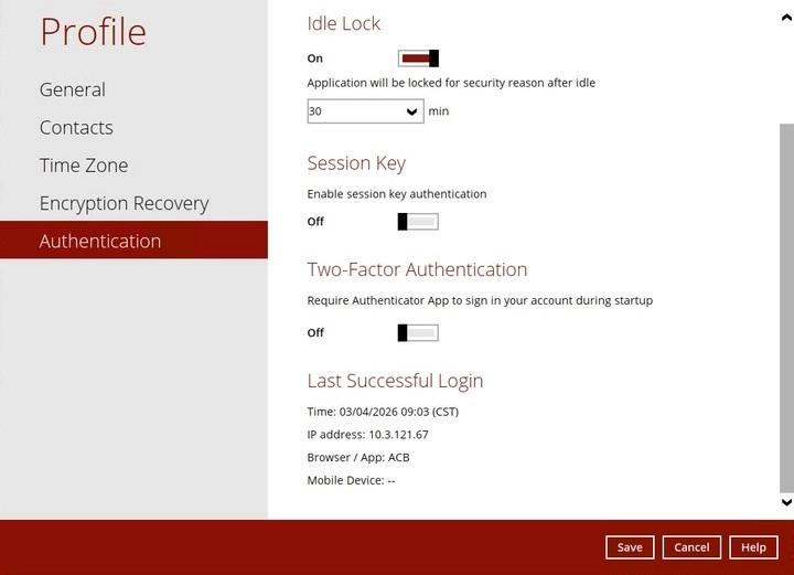 Last Successful Login