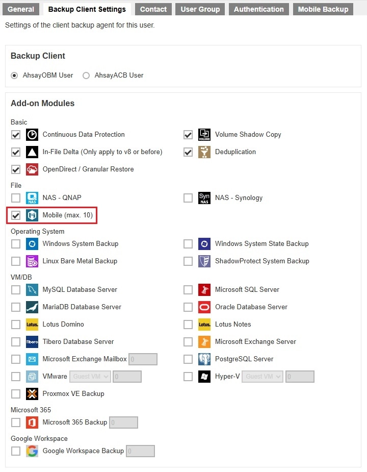 Mobile Add-on Module