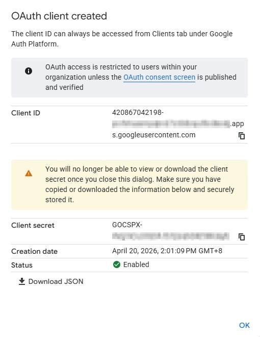 OAuth Client ID
