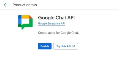 Google Chat API