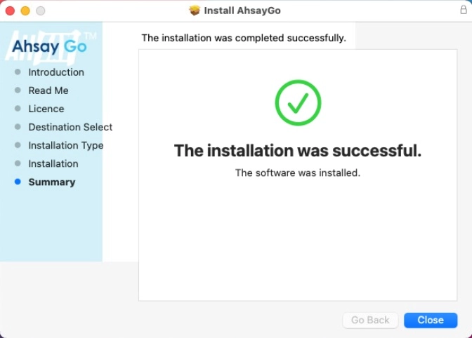 Installation Finished