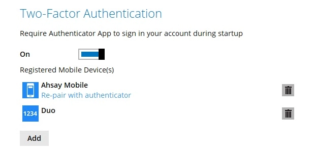 Two-Factor Authentication