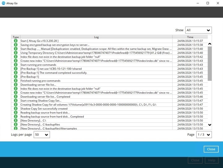 Pre-Backup Command Line Tool