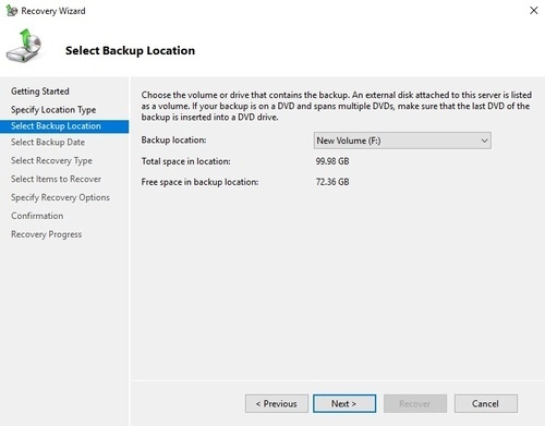 Backup Location