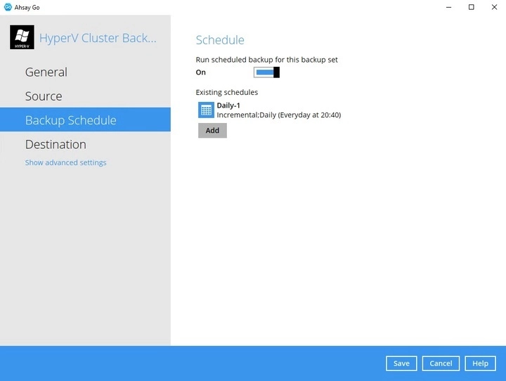 Backup Schedule