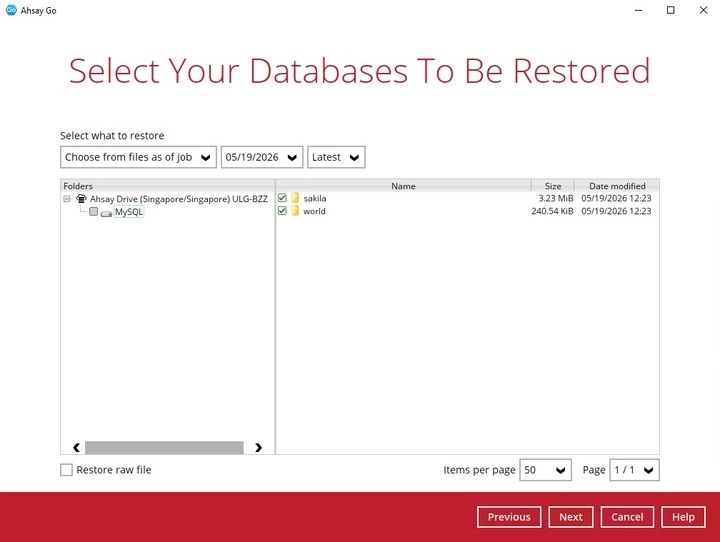 Select Databases