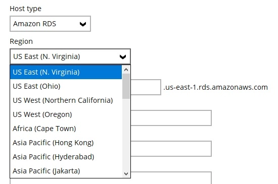 Amazon RDS Region