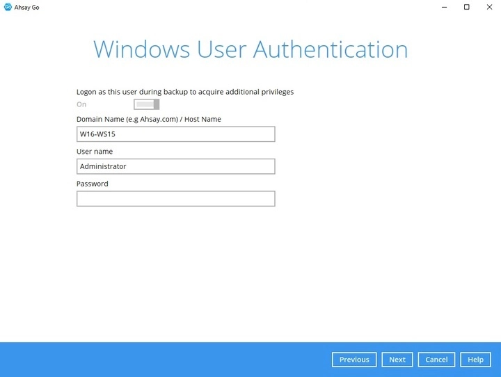 Windows User Authentication