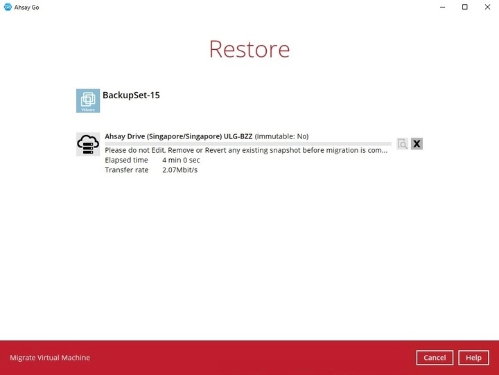 Migrate VM