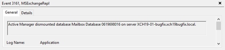 Event Viewer in Exchange Server