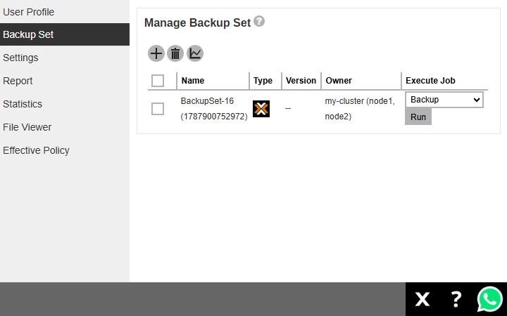 Backup Schedule