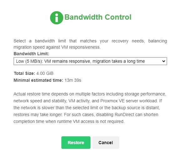 Bandwidth Control